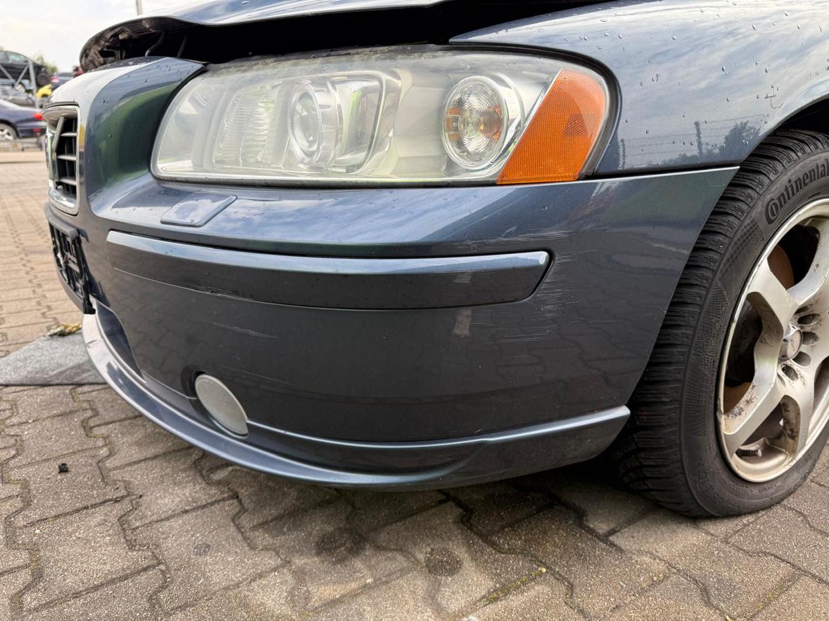 Volvo S60 original Stoßstange Stoßfänegr vorn 46600 Barents Blue Pearl BJ08